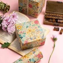 Kraft Flower Packaging Paper Roll - Mini Roll - Width: 17 Inches (43cm) - Spring/Summer Garden Flower Design, Perfect For Weddings, Bridal Parties, Birthday Celebrations - A - View 8