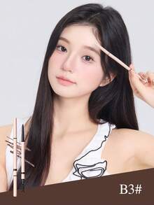 FLORTTE 双头精准眉笔，适合日常妆容，可作为礼物送给女朋友 - B3 Chocolate Brown - 查看 9