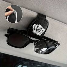 2 pièces Strass brillant - Accessoires de voiture, Clip de lunettes pour pare-soleil de voiture, Clip de lunettes de voiture et crochet de voiture de type adhésif, Accessoires de décoration intérieure de voiture pour femmes - Clip et crochet pour lunettes - Voir 5