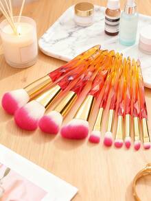 10pcs Makeup Brush Set, Suitable For Daily Makeup, Can Be Given As Gift To Girlfriend - Multicolor - View 8