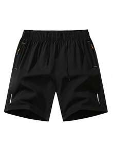 3 Pairs Men's Casual Loose Thin Quick-Dry Shorts, Plus Size Fashion Sports Shorts - Multicolor - View 3