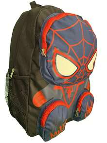 Marvel Disney Spiderman Friends Miles 16" Backpack With 3 Zipper Pockets - Multicolor - View 5