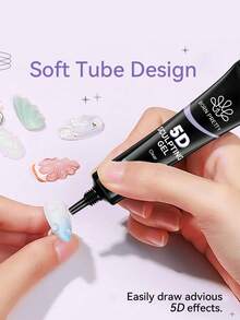 BORN PRETTY 15ml 5D Carving Gel, Create Fine Carvings And Shapes Without Tools, Easy To Squeeze, Suitable For UV LED Nail Salon Manicure - Clear - View 3