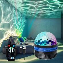 1pc USB Powered Wave Ripple Effect Projector, RGB LED Starry Sky Projector With Remote Control, 7 Color Patterns, Dimmable, Multi-Color Lighting, No Battery Needed, Suitable For Bedroom, Home Theater, Room Decor, Holiday Gift, Wedding, Camping - Multicolor - View 8