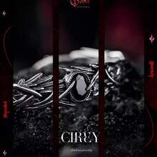 CIREY 1件装暗黑奇幻恶魔兽羽毛阴影手链，强大而优雅的男士配饰，适合日常佩戴，节日礼物 - 異獸翎影手鐲 - 查看 4