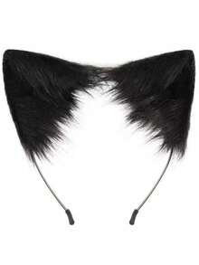 1pc Faux Cat Ear Headband, Cute Fluffy Fox Ear Cosplay Accessories, Anime Ear Decor For Party Stage Performance, Fox Ear Headpiece Halloween - A - View 12