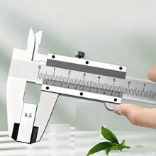 High Precision Stainless Steel Vernier Caliper, Industrial-Grade Collectible Measurement, Multi-Purpose Caliper For Inner Diameter And Depth - Multicolor - View 4