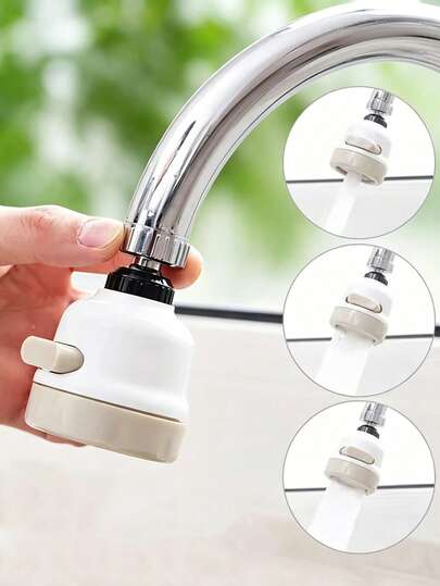 1/2 Cái Bộ lọc vòi nước xoay 360 độ cho vòi bếp, có thể điều chỉnh ba chế độ phun, đầu phun tiết kiệm nước, phụ kiện vòi tắm.