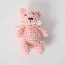 Knitted Bear Figurine, Photography Prop, Styling Accessory - Multicolor - View 8