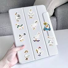 500张/包 大号白色鹅贴纸，可用于装饰笔记本、日记本、滑板、吉他、手机壳、剪贴簿、卡片、信封等。剪贴簿用品。 - 大白鵝 - 查看 3