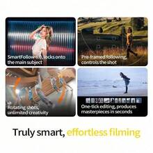 Osmo Pocket 3 Action Camera, 1-Inch Pocket Gimbal Camera, Handheld Digital Camera, 4K Resolution/120fps Video Recording Camera, Three-Axis Image Stabilization, Suitable For Travel Photography, Videography, Live Streaming, And Vlog Shooting (Brand New, Only Opened And Activated). - View 3