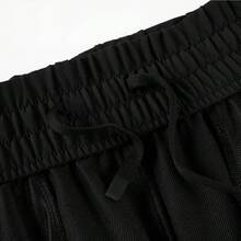 Adidas 運動褲女子三道槓新款休閒寬鬆長褲 - 黑與白 - 查看 5