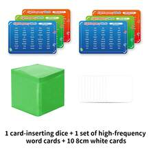 Quixorblex 1 Set DIY Dice, 3-Color Flashcards, Reusable Cards, Dice, Spelling Game, Includes Vocabulary Words & Blank Rewritable Cards, Interactive Learning Tool For Study & Tabletop Games - Multicolor - View 15