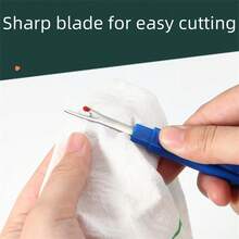3/8-Pack Seam Rippers Set - Handy Stitch Removal Tool For Sewing, Embroidery & Crafting - Portable Thread Cutter Remover With Safety Cap - Thread Remover - View 6