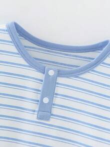 mini bala 儿童夏季睡衣套装，速干透气睡衣 2026 - 白藍色調 - 查看 6