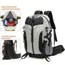 Hiking Backpack With Suspended Back Design, Large Capacity Waterproof Outdoor Backpack For Travel, Cycling, Trekking, Camping - Unisex - Multicolor - View 15