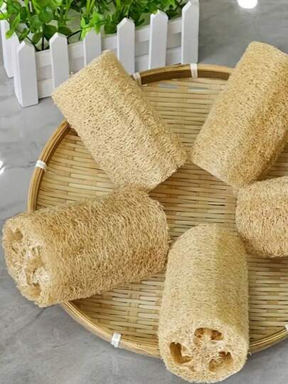 Bộ 5 miếng mút xốp tự nhiên - Dùng để tẩy tế bào chết toàn thân và lau chùi, không mùi, thiết kế tối giản, thích hợp sử dụng trong nhà bếp, phòng tắm, spa và nhà hàng - Màu be nhạt dịu nhẹ, đồ dùng thiết yếu cho spa, mút xốp tắm, dụng cụ chà rửa nhà bếp, thiết kế mút xốp đơn giản, mút xốp không mùi, mút xốp tắm và chăm sóc cơ thể, dụng cụ chà rửa toàn thân, phụ kiện phòng tắm.