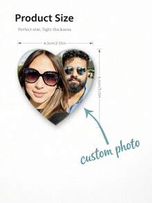 1pc Personalized Photo Magnet - Customized Photo Refrigerator Magnet Suitable For Any Iron Surface, Durable PET Photo, Removable Photo Magnet Applicable For Christmas, Birthday, Easter, For Fridge, Bulletin Board, Wall Decor, Flat 2D - Multicolor - View 8