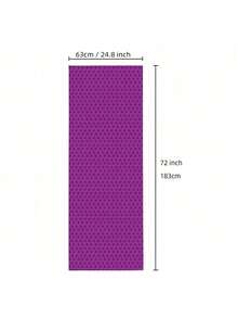 1pc Non-Slip Yoga Towel, Absorbent Yoga Mat Towel, Suitable For Hot Yoga, Pilates And Workout, Applicable For Yoga Studio, Outdoor, Office, Bedroom, Living Room, Gym (Random Style Delivered) - Multicolor - View 2