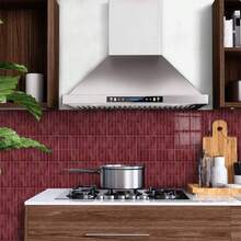 Brick Tile Pattern Self-Adhesive Wall Stickers, Peel And Stick Tile Wallpaper, Waterproof, Suitable For Living Room, Kitchen Backsplash, Bathroom, Zellige Style - A - View 3