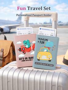 Ayotu Funda de pasaporte personalizada y divertida, organizador de documentos de viaje personalizado, portapasaporte suave, bolsa de almacenamiento de pasaporte y boletos, plegable, portátil y multifuncional, adecuada para viajes de vacaciones y desplazamientos diarios, regalo ideal para viajes en equipo, familia y amigos, opción perfecta para el Día de San Valentín - Multicolor - Ver 2