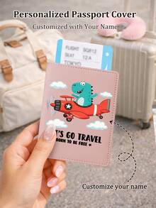Ayotu Funda de pasaporte personalizada y divertida, organizador de documentos de viaje personalizado, portapasaporte suave, bolsa de almacenamiento de pasaporte y boletos, plegable, portátil y multifuncional, adecuada para viajes de vacaciones y desplazamientos diarios, regalo ideal para viajes en equipo, familia y amigos, opción perfecta para el Día de San Valentín - Multicolor - Ver 6