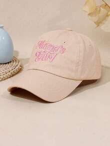 1pc Kids Embroidered Casual Versatile Outdoor Sun Protection Baseball Cap - Mama'girl - View 4