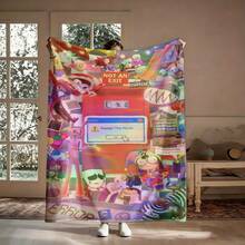 1pc The A-Amazing D-Digital Anime Circus Cozy Super Soft Flannel Blanket, Funny Game Theme Warm Throw Blanket For Living Room, Home Decor, Teacher Appreciation Gifts, Mothers Day Gift, Room Decor, Graduation 2026, Home Decor, Mothers Day Gifts Women, Throw Blanket, Graduation Gifts, Tapestry, Room, Bedroom Deccor, Decor, Gifts For Boys And Girls, Ultra-Soft 280GSM Sizes 30x40 To 60x80. ﻿ - 多色 1 - 查看 12