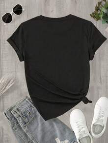 Women T-Shirts - Black - View 2