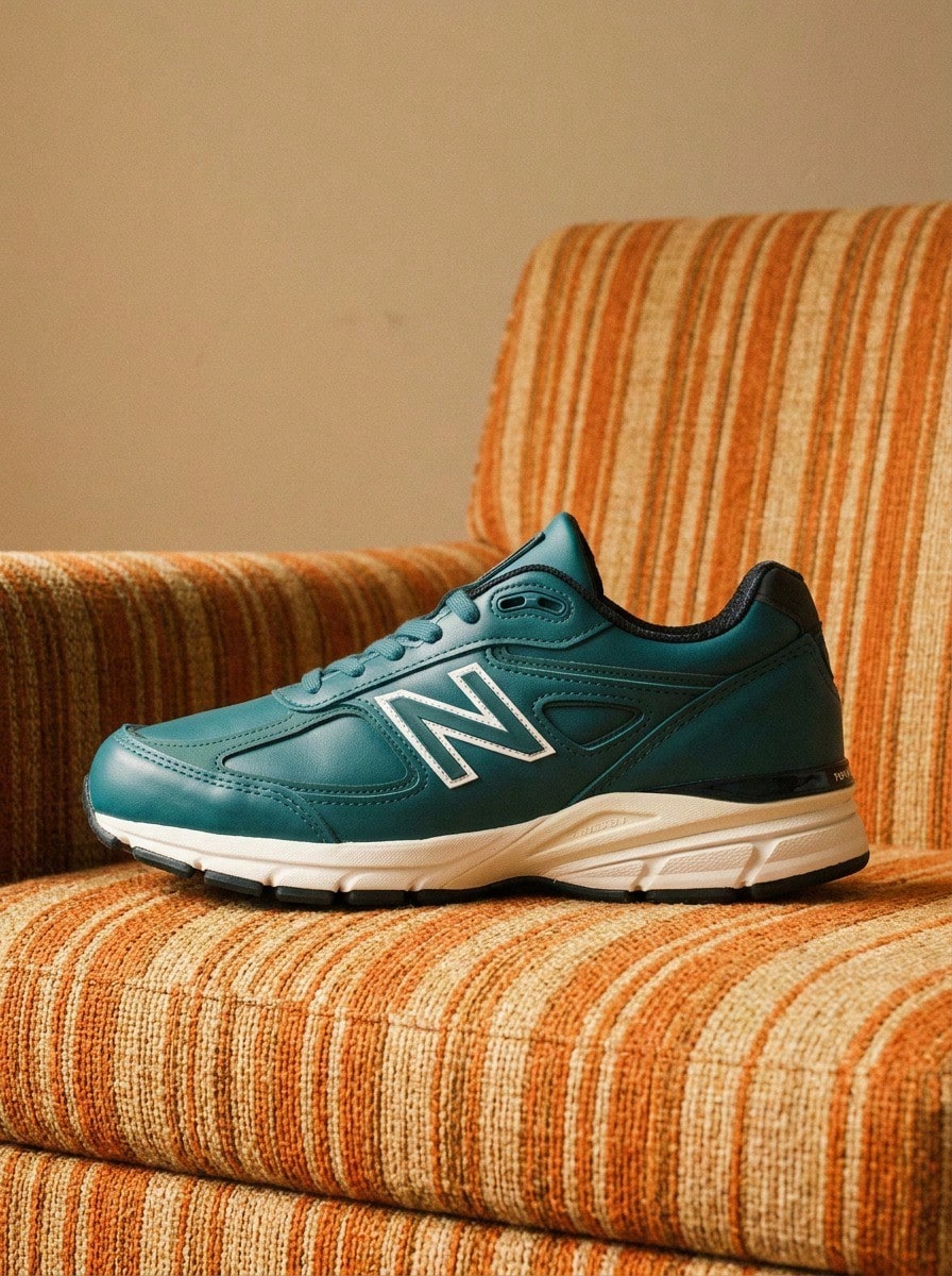 New Balance Giày nữ thường ngày 990, nhẹ, êm ái, thoáng khí, đế dày, có logo, thân thiện với da, đa năng, phù hợp đi làm hàng ngày, tập gym, đi học, sau giờ làm, du lịch. Mã sản phẩm: U990TW4 - màu xanh lá - Xem 1