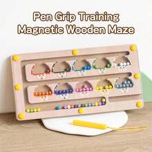 Tablero magnético de madera con números y colores, juguete de clasificación, conteo y emparejamiento de colores para niños de 3+ años - Multicolor - Ver 8