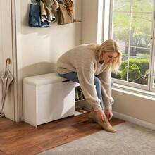 Storage Benches & Ottomans - White - View 5