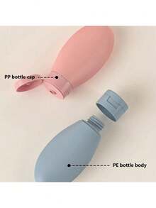 3/6 pièces Bouteilles de voyage anti-fuite de 60 ml, contenants de toilette rechargeables en silicone souple approuvés, contenants de liquide de taille de voyage nordique portables, kit de contenants liquides rechargeables anti-fuite, convient pour la distribution de taille de voyage - Voir 9