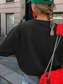 Women T-Shirts - Black - View 2