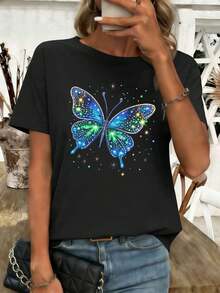 Women T-Shirts - Black - View 1