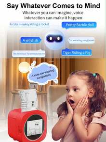 Impressora portátil infantil com inteligência artificial, função de voz para imagem, impressora térmica sem tinta com tela IPS de 2,4" com proteção ocular, 6 estilos de arte com IA, material ABS, bateria recarregável, brinquedo educativo criativo para meninos e meninas. - Multicolorido - Ver 12