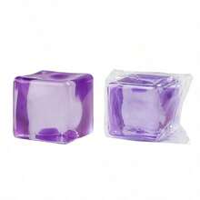 8-Color Crystal Jelly Cube Set - Transparent Soft Bouncy Toys, Containing Bubbles, Stress Relief Function, And Suitable Desk Decor For Teenagers - Multicolor - View 9