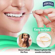 Prcks Original Dental Picks For Teeth Cleaning - Disposable Plastic Toothpicks For Teeth Gums - Cleans Teeth Massages Gums - Fresh Mint Flavor - 3 Packages X 120 Interdental Tooth Picks - As Pic - View 5