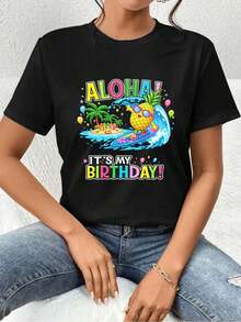 Women T-Shirts - Black - View 1
