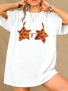 Women T-Shirts - [White] - View 2