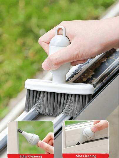 1 chiếc bàn chải vệ sinh đa năng lông mềm, không làm trầy xước khe bàn phím máy tính, dụng cụ cầm tay loại bỏ bụi cho khe cửa sổ/góc nhỏ/giường/ghế sofa, vật dụng thiết yếu để vệ sinh nhà cửa và văn phòng.