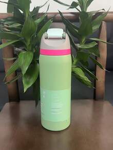 新款 O-WALA 不锈钢直筒真空保温瓶，多种颜色可选，按压式手持设计，简约时尚高效，适合学生和车载使用。 - 多色32oz - 查看 14
