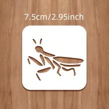 1 Set Reusable Insect Stencils For DIY Crafts - Ant, Ladybug, Firefly, Fly, Grasshopper, Dragonfly And Damselfly Templates, Suitable For Wood Boards, Walls And Educational Activities - Insect - View 9