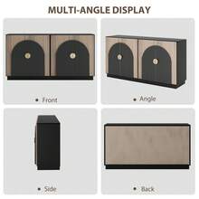 Drawer Storage Cabinet - Black - View 7