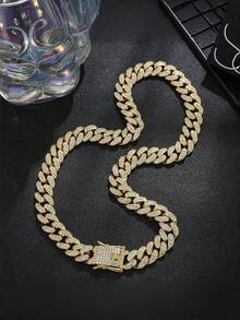 1 buah Kalung Rantai Kuba Miami Hip-Hop 18-24 Inci, Perhiasan Kalung/Gelang Hip-Hop Serbaguna Unisex untuk Musim Panas, Cocok untuk Pemakaian Sehari-hari - bulat telur - View 17