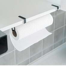 1pc Tissue Holder Kitchen Paper Towel Storage Black - Black - View 7