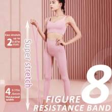 1 dây kháng lực hình số 8 màu tím, dụng cụ tập giãn cơ vai và lưng tại nhà, dụng cụ tập thể dục mở rộng ngực dành cho cả nam và nữ, được làm từ cao su silicon đàn hồi cao, lực kháng 25LB, hiệu quả trong việc cải thiện vai gù, lưng cong, thư giãn cơ vai và cổ, thích hợp cho việc mở rộng vai, làm đẹp lưng, mở rộng ngực và các bài tập kéo giãn. - Nhiều màu - Xem 9