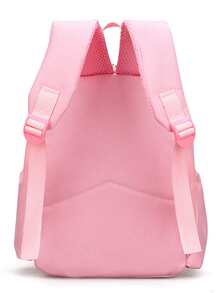 Cute Unicorn Lightweight Comfortable Casual Crossbody Bag, Versatile School Backpack With Simple Design - Pink - View 5