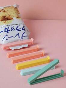 20pcs Food Sealing Clips, Plastic Bag Sealing Clips, Reusable Food Preservation Clips For Various Plastic Bags And Snack Bags, Suitable For Kitchen, Bedroom, Travel, Office, School - Multicolor - View 2