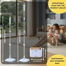 TrueClean Spin Mop 2.0 W/Detachable Inner Bucket, Self Standing, Separates Clean And Dirty Water, Foldable Square Mop Head, Trip - A - 查看 6
